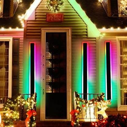 RGB Dimmable Waterproof Wall Lantern Light