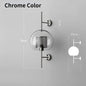 Golden Orb Modern Glass Wall Sconce Light Fixture