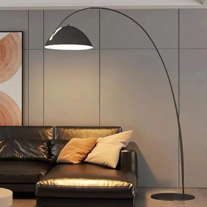 Arc Floor Lamp with Marble or Metal Base, Dimmable LED