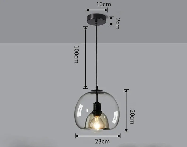 AmberGlow Modern LED Pendant Light Fixtures