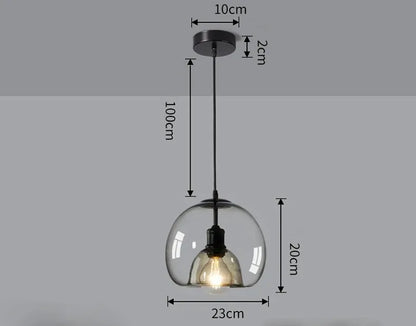 AmberGlow Modern LED Pendant Light Fixtures