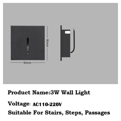 GlowStep LED Recessed Wall Sconce Light