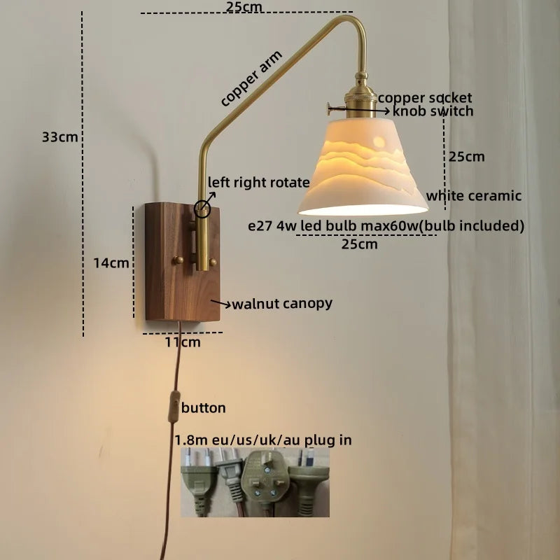 Copper Glow LED Wall Sconce - Modern Home Elegance
