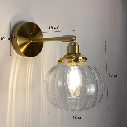 GlassSphereLED Wall Sconce