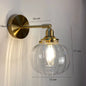 GlassSphereLED Wall Sconce
