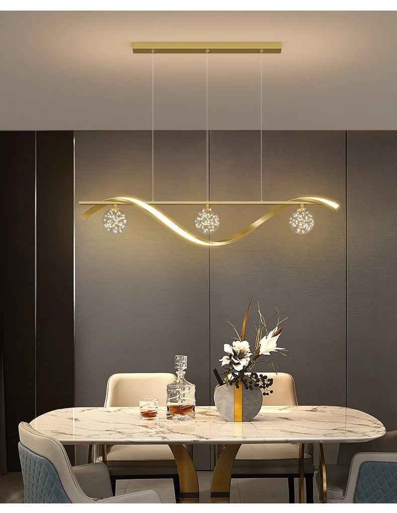 Modern Minimalist LED Pendant Lamps Dimming for Coffee Table