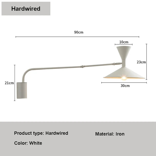 Nordic Glow: Adjustable LED Wall Lamp