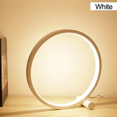 GlowRing Touch LED Desk Lamp - Modern Minimalist
