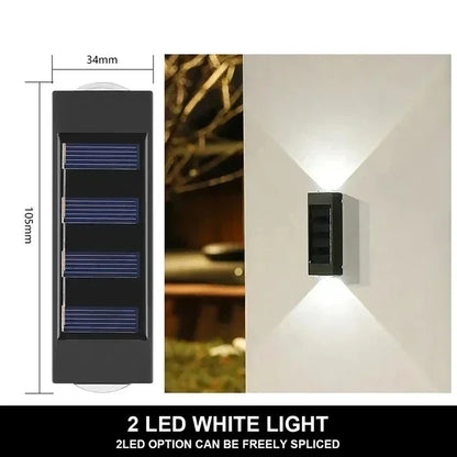 LumiGuard Solar Wall Light - 12 LED Waterproof Lamp