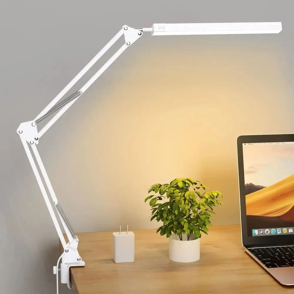 FlexiBright 10W Clamp LED Desk Lamp - Dimmable Light