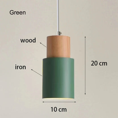 Wood and Metal Mini Pendant