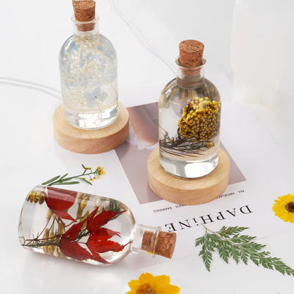 Wooden LED Display Stand Lamp