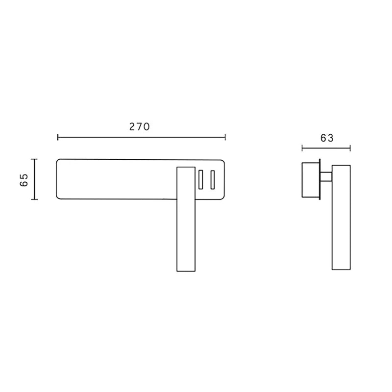 Rotating LED Bedside Reading Lamp