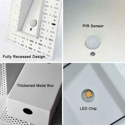 Frameless LED Stair Lamps with Motion Sensor
