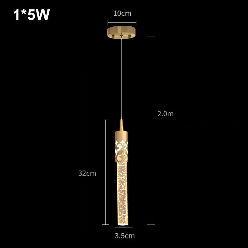 Crystal Rod LED Pendant