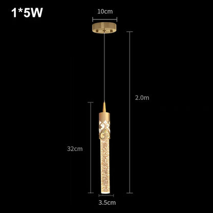 Crystal Rod LED Pendant