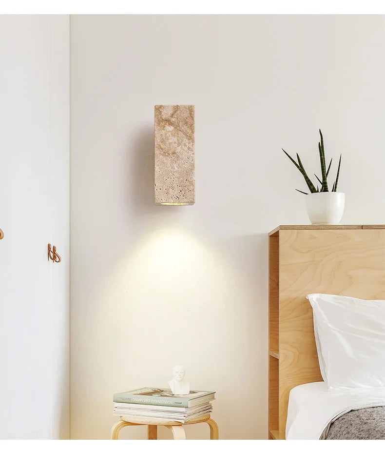 Travertine Wabi-Sabi Sconce