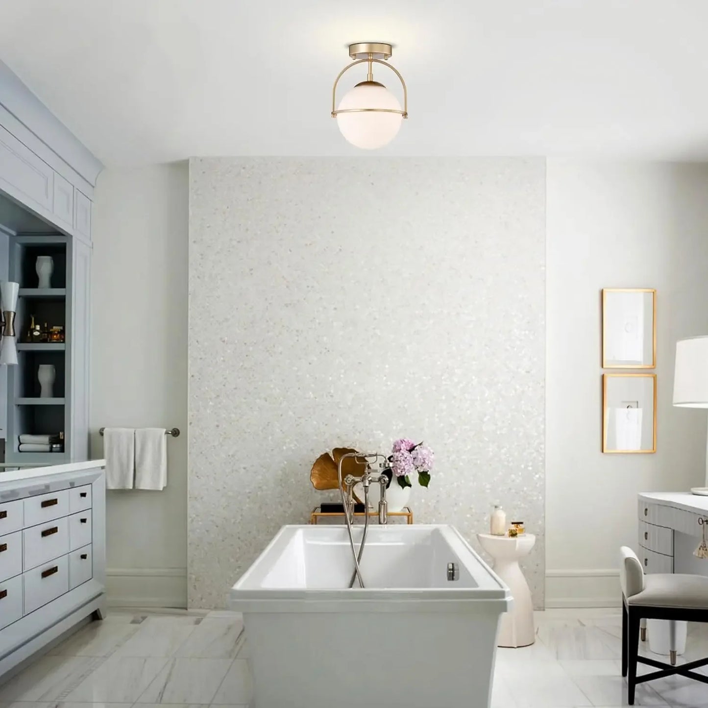 Nordic Glass Ball Ceiling Lamp