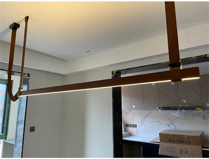 Nordic Glow Leather Pendant Lamp