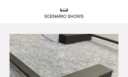 Minimalist Long LED Black Wall Lights Bedroom Art Decorate Sconce