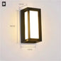 Modern Black LED Outdoor Wall Sconce