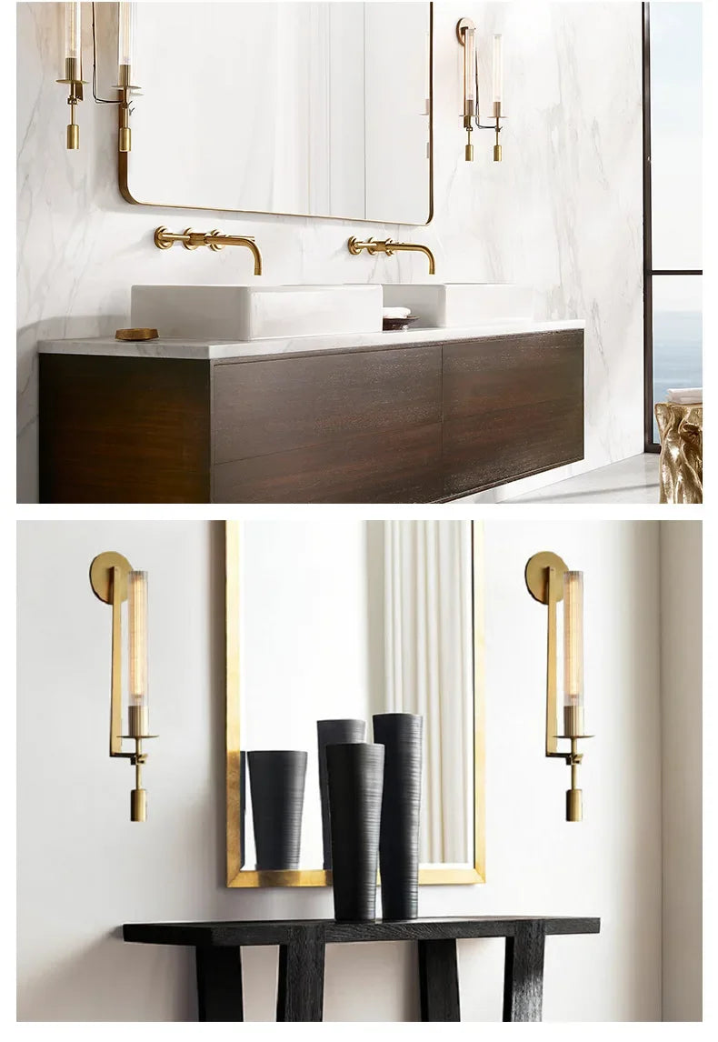 CopperGlow Modern Wall Sconce Light Fixture