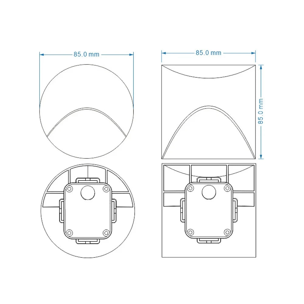 GlowGuard 3W LED Recessed Wall Light