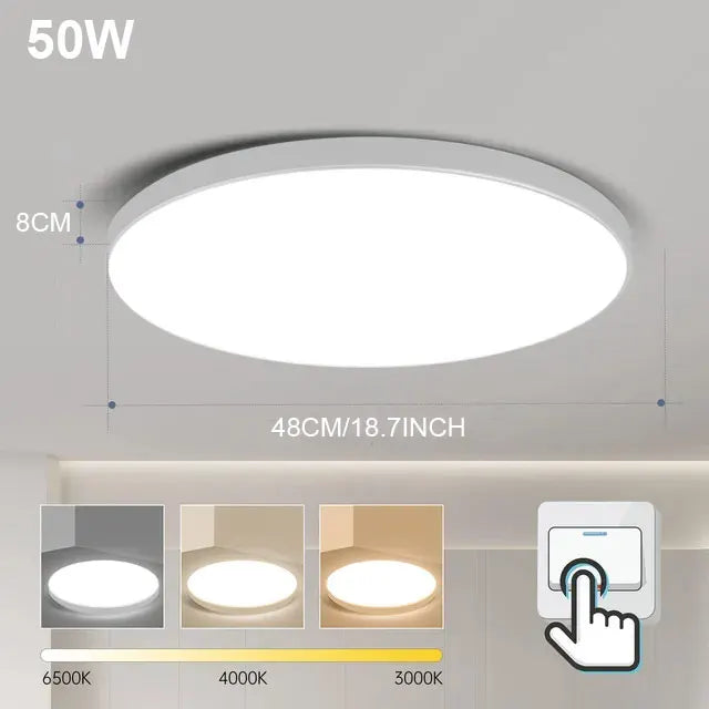 LED Ceiling Lamp 220V Ultra Thin Ceiling Lighting Fixture