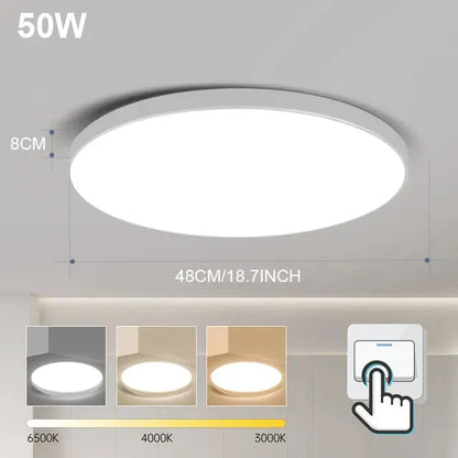 LED Ceiling Lamp 220V Ultra Thin Ceiling Lighting Fixture