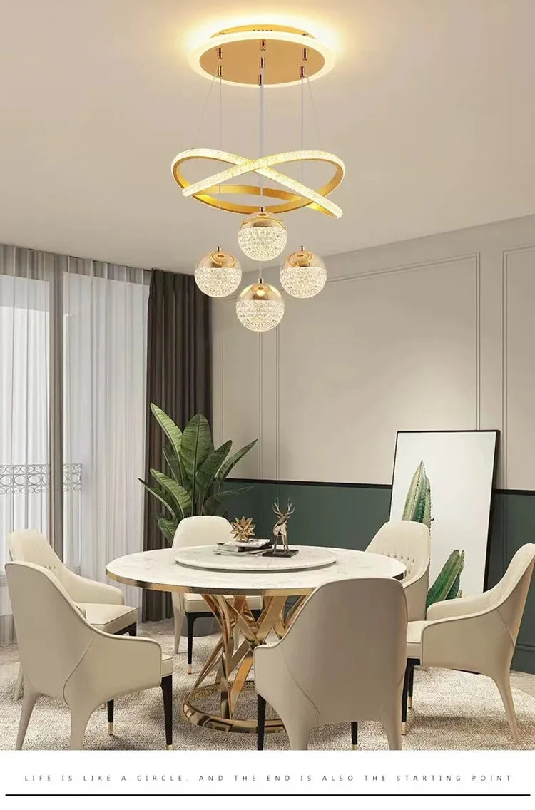 Art Deco LED Chandelier