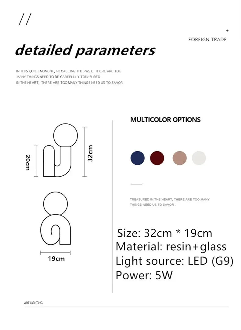 Nordic Glow: Minimalist Glass Desk Lamp