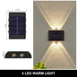LumiGuard Solar Wall Light - 12 LED Waterproof Lamp