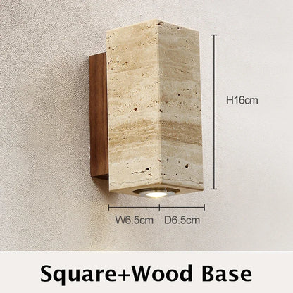 Travertine Wabi-Sabi Sconce