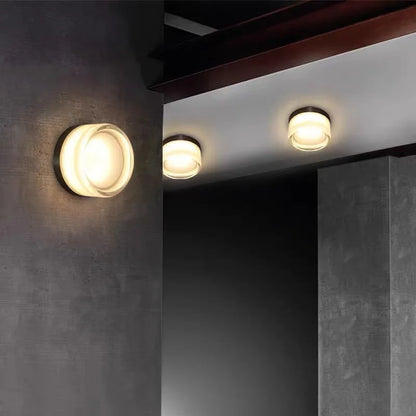 Round Glass LED Wall Sconce