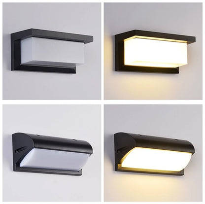 Modern Black LED Outdoor Wall Sconce