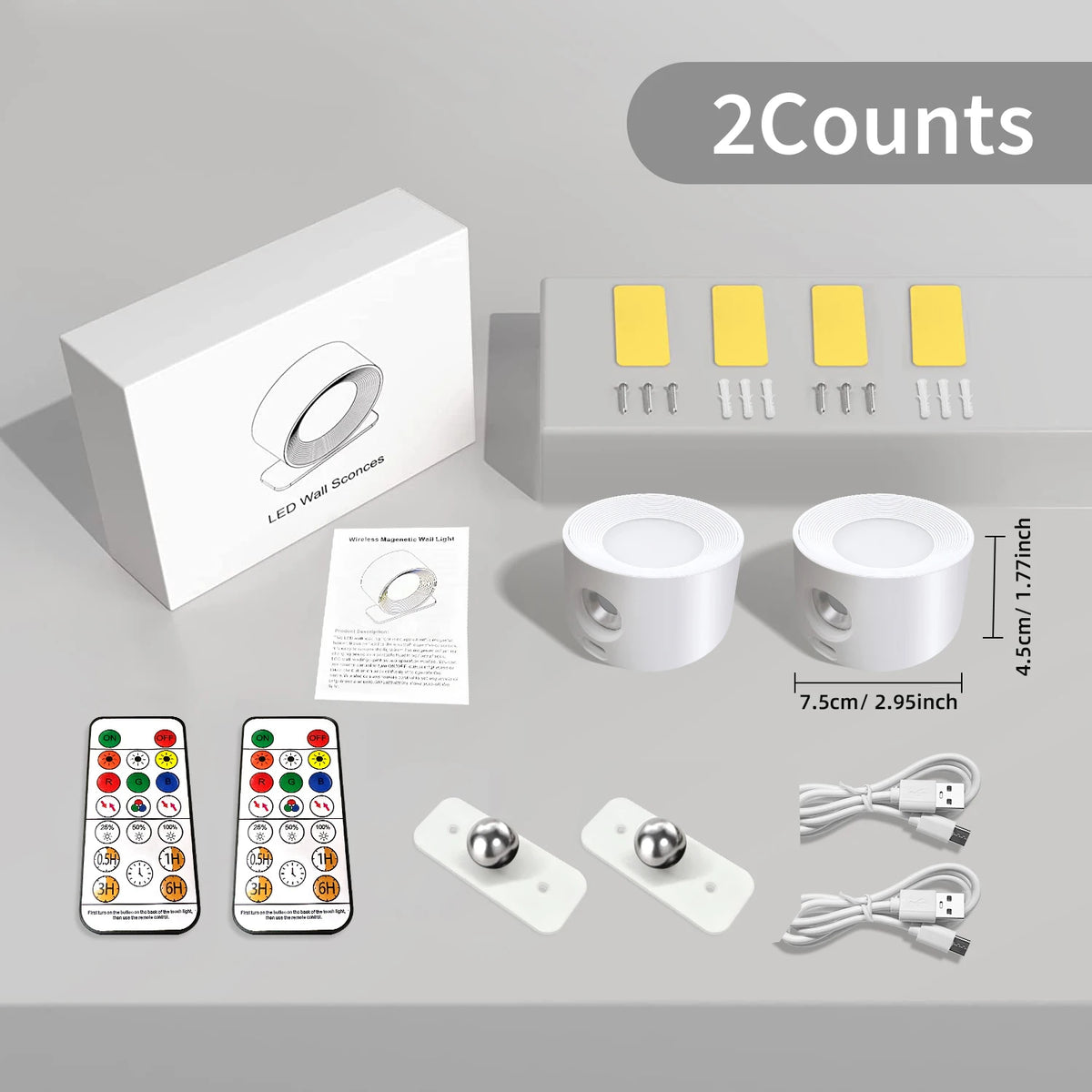 Rechargeable Touch Wall Sconce