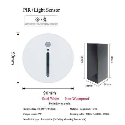 PIR Step Light: Smart Wall Sconce for Home Safety