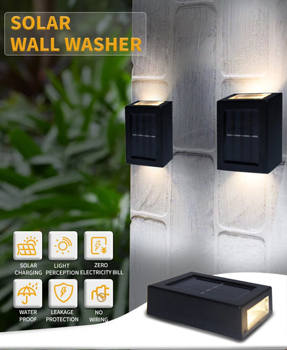 SunGlow Outdoor Wall Washer Solar Light