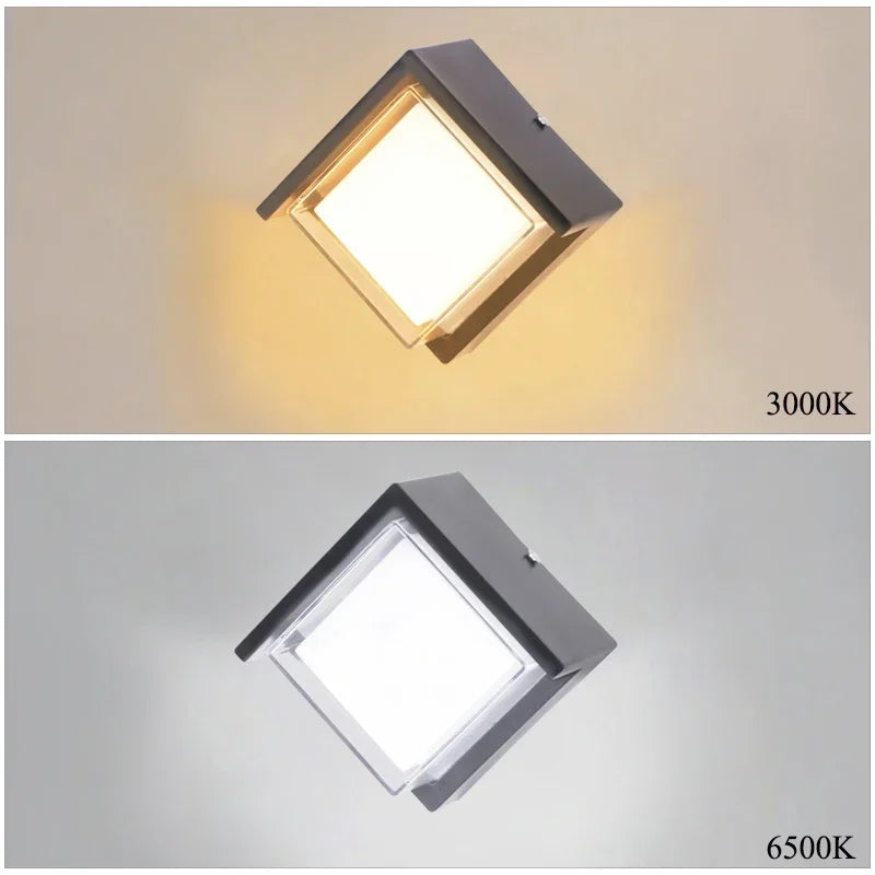 Waterproof Modern LED Wall Lamp for Outdoor Spaces