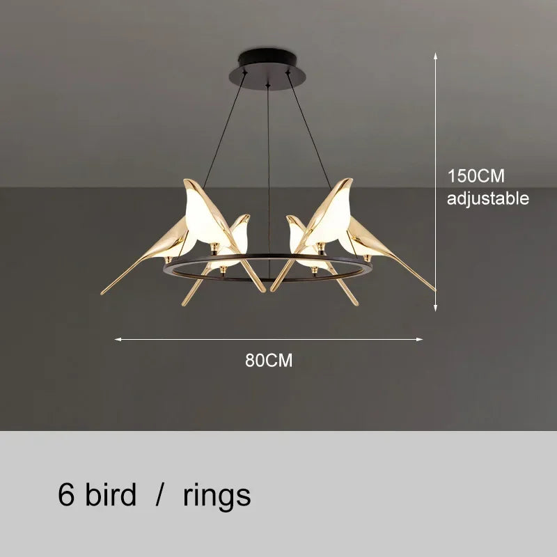 ChicNest LED Bird Pendant Light Fixture