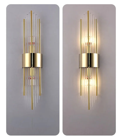 Crystal Bedside Wall Lamp