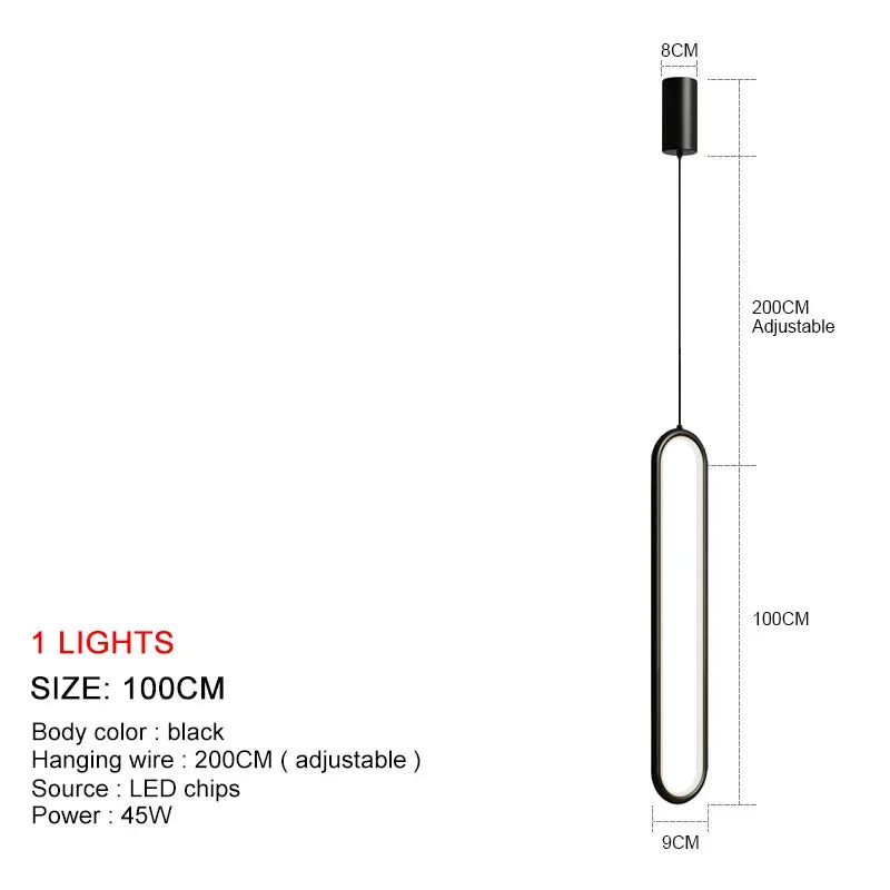 LuminaSphere: Modern LED Chandelier Pendant Light