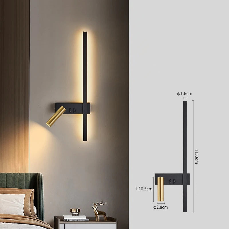Nordic Bedside Wall Lamp