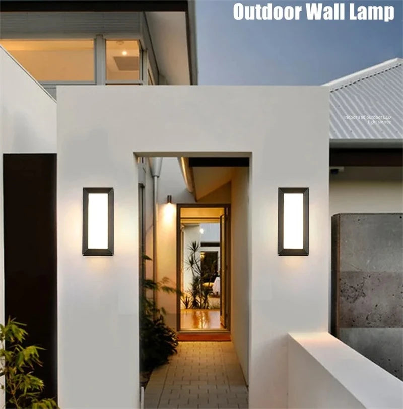 Modern Black LED Outdoor Wall Sconce