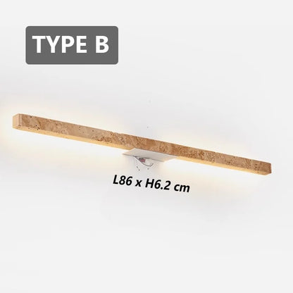 Travertine Glow: Modern Wall Sconce