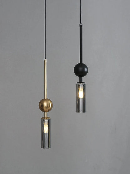 Gold Iron Glass Mini Pendant