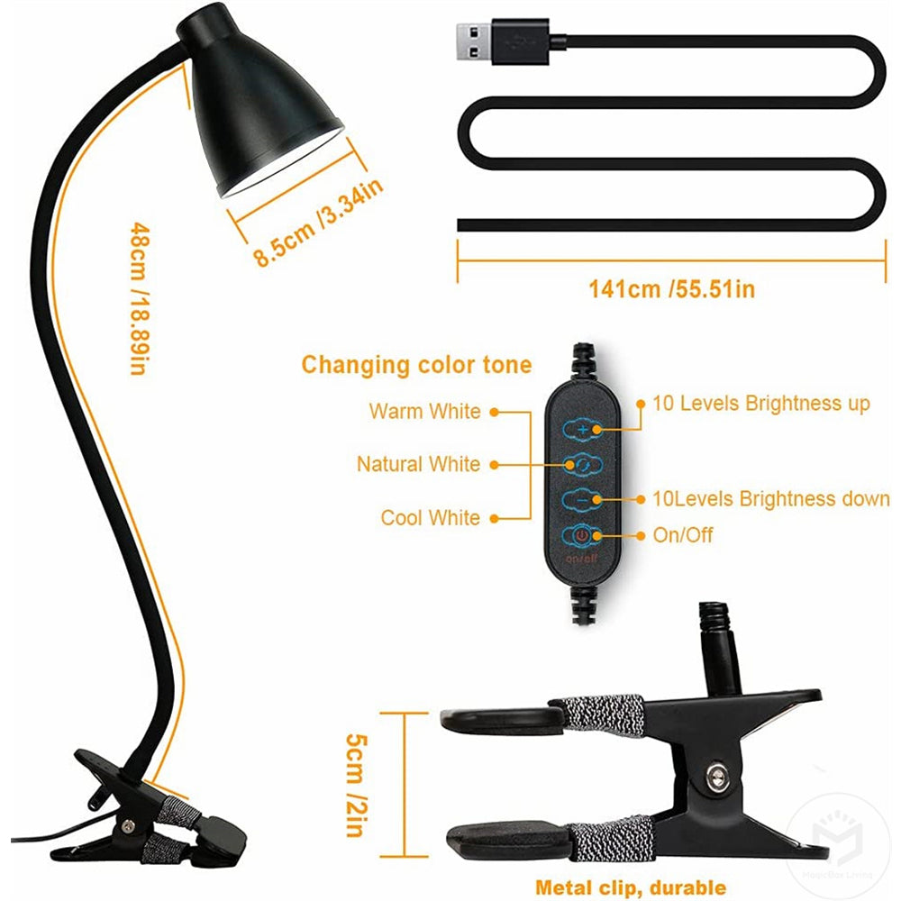 FlexiClip LED Desk Lamp