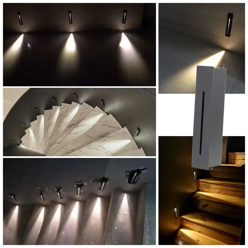 GlowStep 3W LED Recessed Stair Light