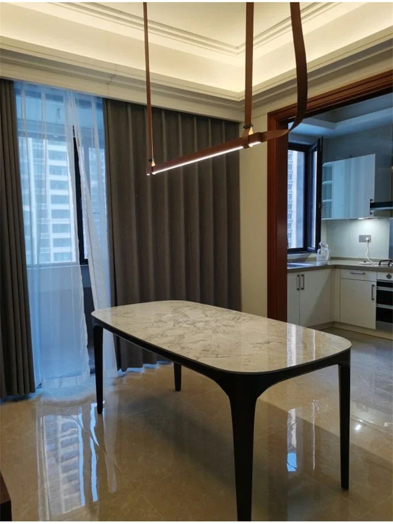 Nordic Glow Leather Pendant Lamp