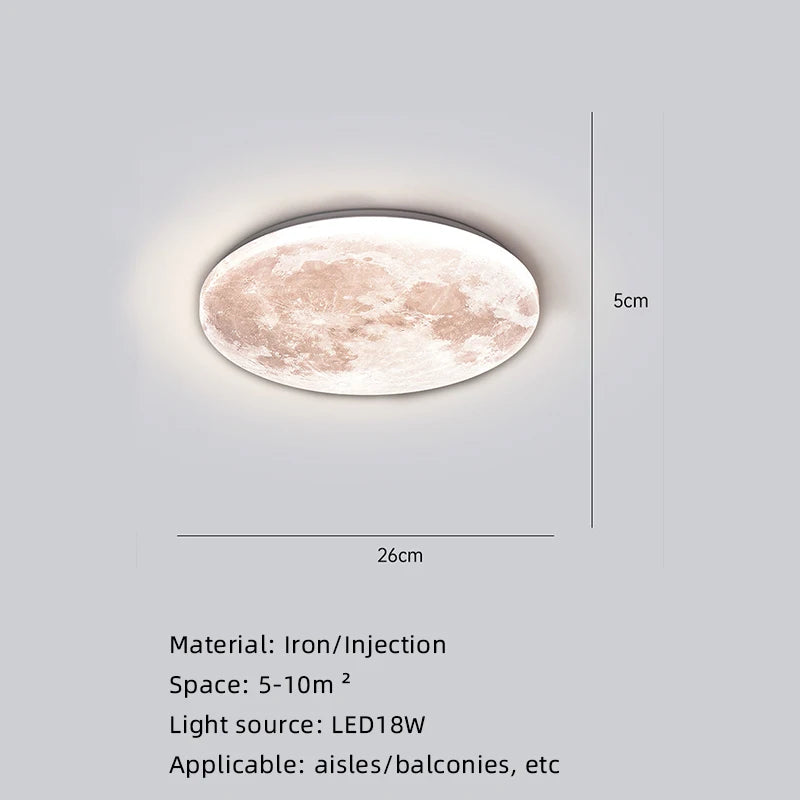 LunarGlow Modern Ceiling Lamp for Stylish Spaces